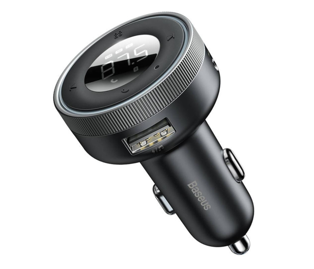 BASEUS Transmiter FM Enjoy Car Bluetooth 5.0 microSD AUX (czarny) CCLH-01 - 1195440 - zdjęcie